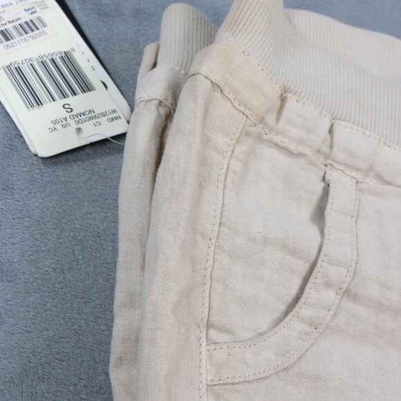 Guess Linen Blend Jogger Pants Women S Beige Casual Elastic Waist NWT Read - Picture 12 of 15